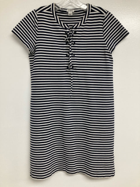 Women's Size XS J Crew Navy/White Striped Dress