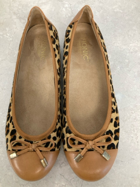 Vionic Animal Print Ballet Women Size 8 Women's Shoes