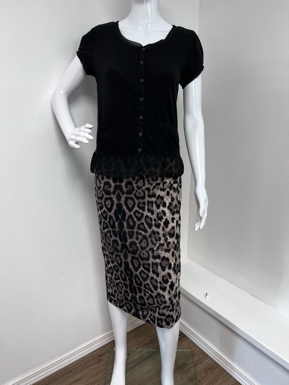 Women's Size Large Hyfve Animal Print Skirt