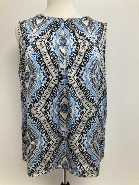 Women's Size XL Nine West Blue Multi Top